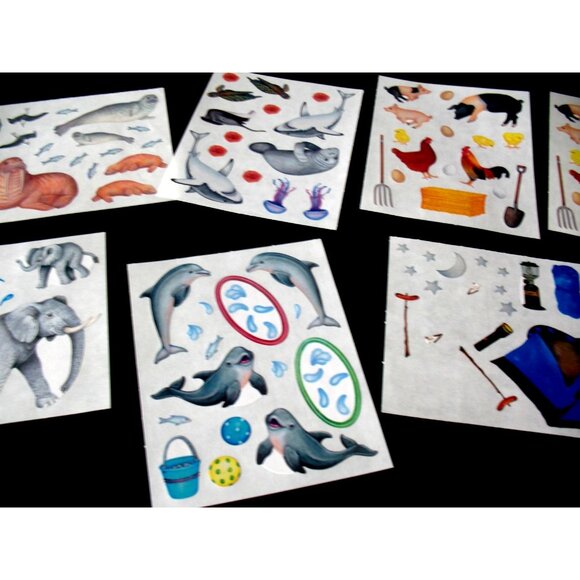 Creative Memories Zoo Fun stickers, Autumn, Pigs, Butterflies And Block Stickers - Picture 2 of 10